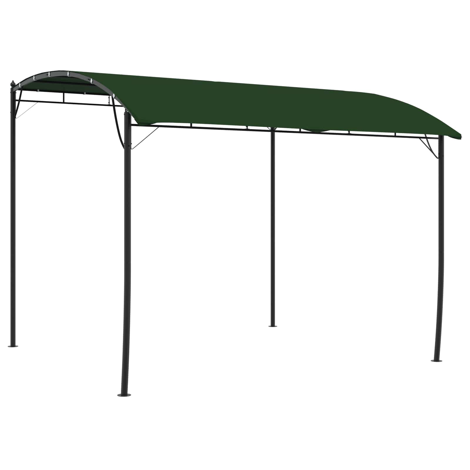 Gazebo 3 x 3 x 2,55 m Zelena Tkanina i Aluminij 180