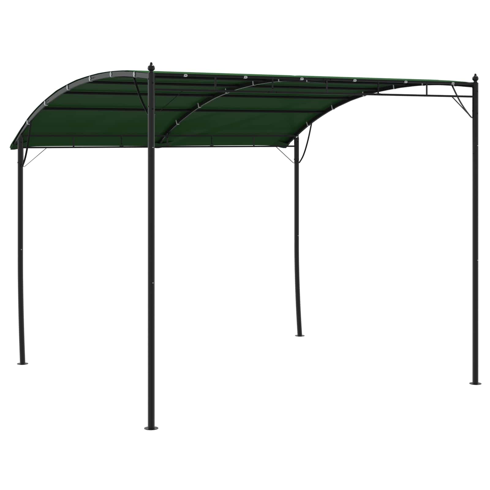 Gazebo 3 x 3 x 2,55 m Zelena Tkanina i Aluminij 180