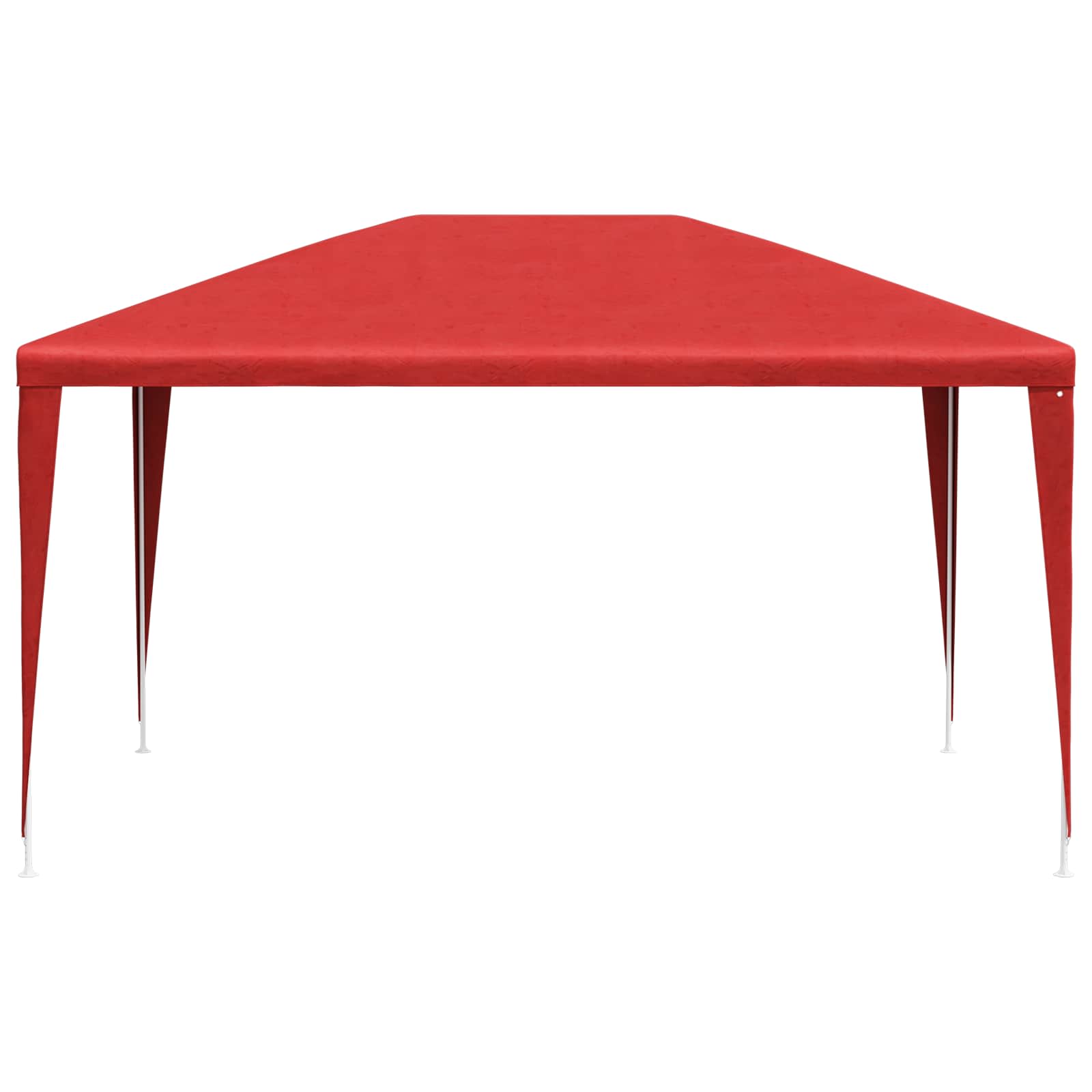 Šator za zabave 400 x 300 x 255 cm Crvena PE i čelik