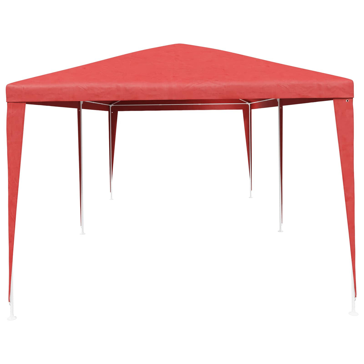 Šator za zabave Crvena 600 x 300 x 255 cm PE i čelik