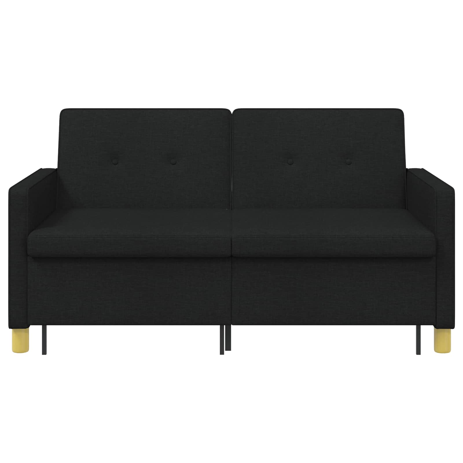 Krevet-sofa na razvlačenje Crna Tkanina
