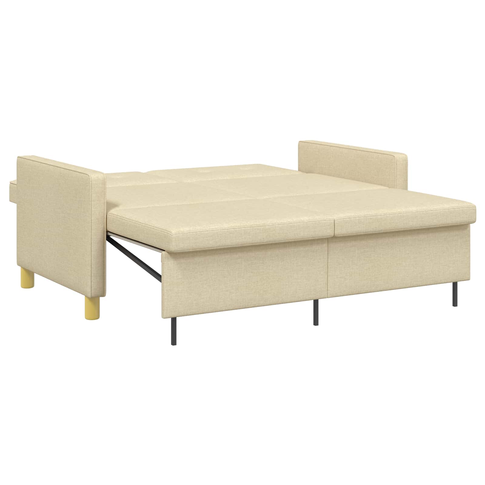 Krevet-sofa na razvlačenje Krem Tkanina