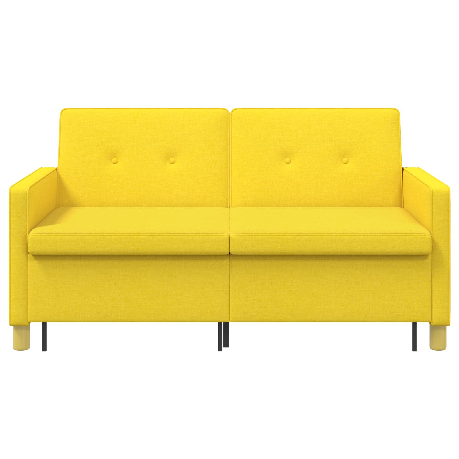 Krevet-sofa na razvlačenje Svijetlo žuta Tkanina