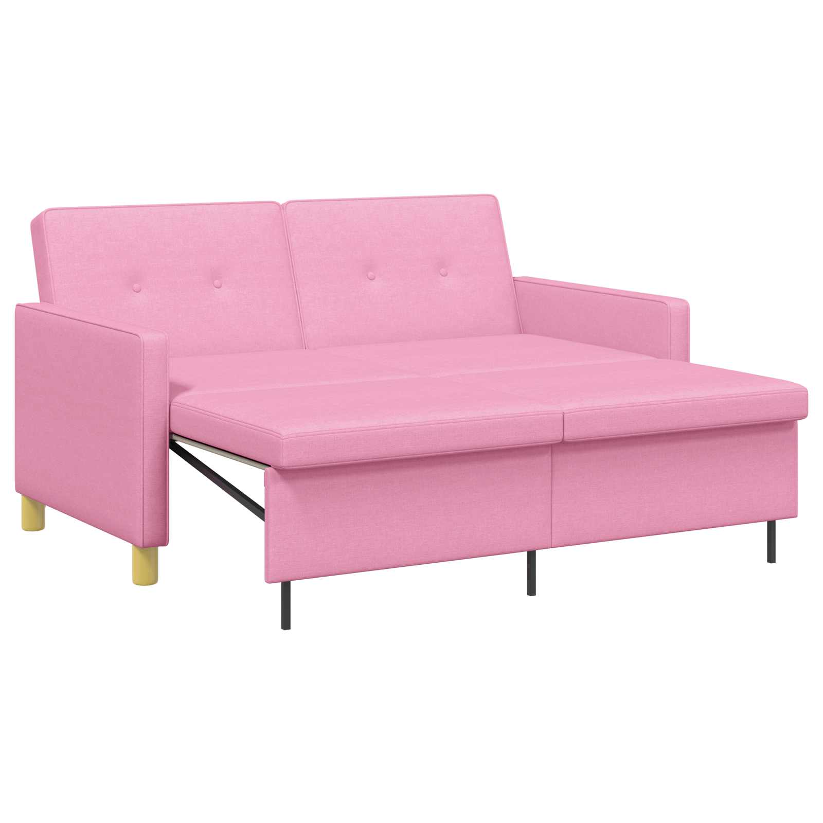 Krevet-sofa na razvlačenje Ružičasta Tkanina