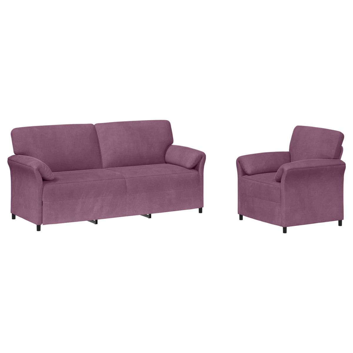 Set sofe 2 kom. Ljubičasta Baršun