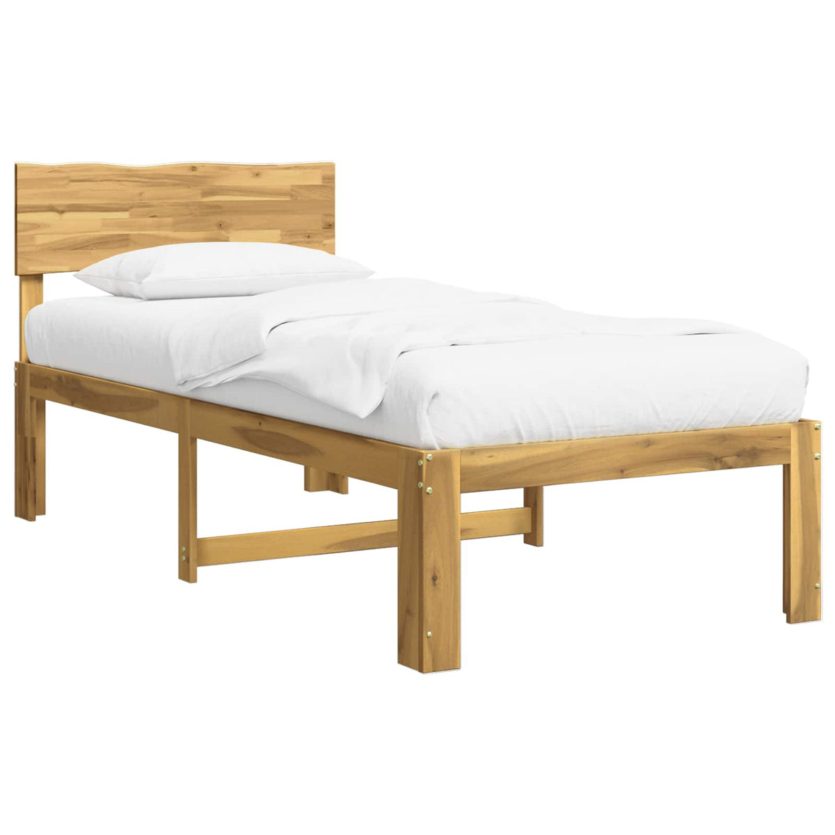 Krevet s uzglavljem ROSTOCK Bijela 90 x 200 cm
