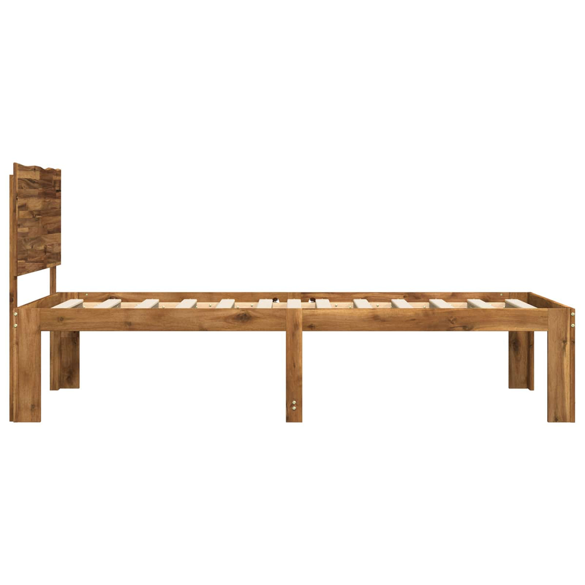 Krevet s uzglavljem ROSTOCK Prirodna 90 x 190 cm