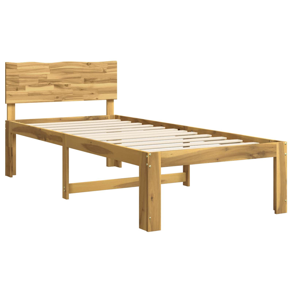 Krevet s uzglavljem ROSTOCK Bijela 90 x 200 cm