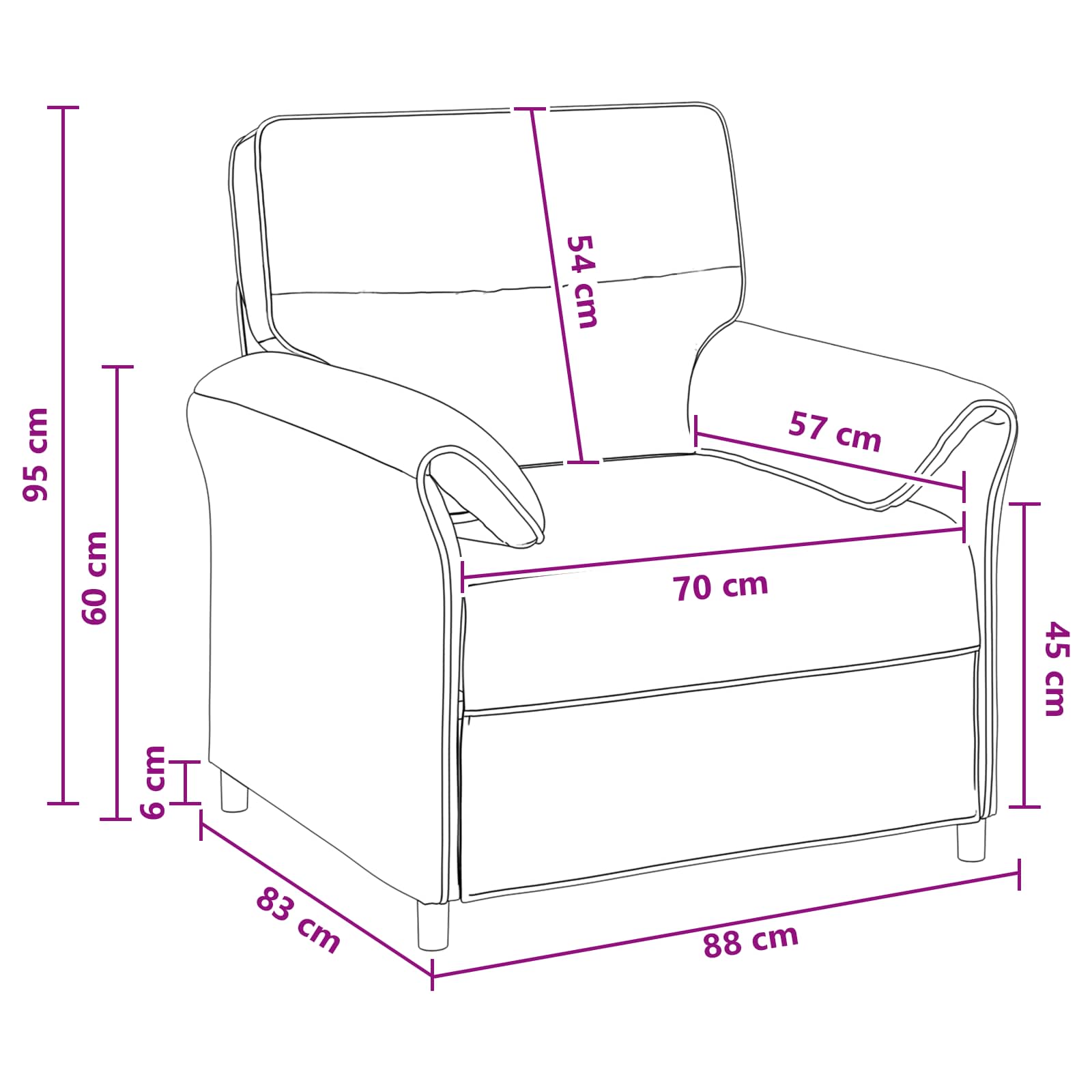 Sofa 100% poliester, metalna konstrukcija, MDF, Šperploča