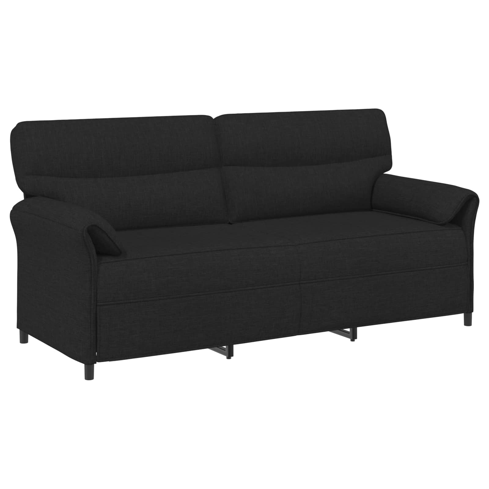 Sofa za 3 osobe Crna 198 x 83 x 95 cm Tkanina