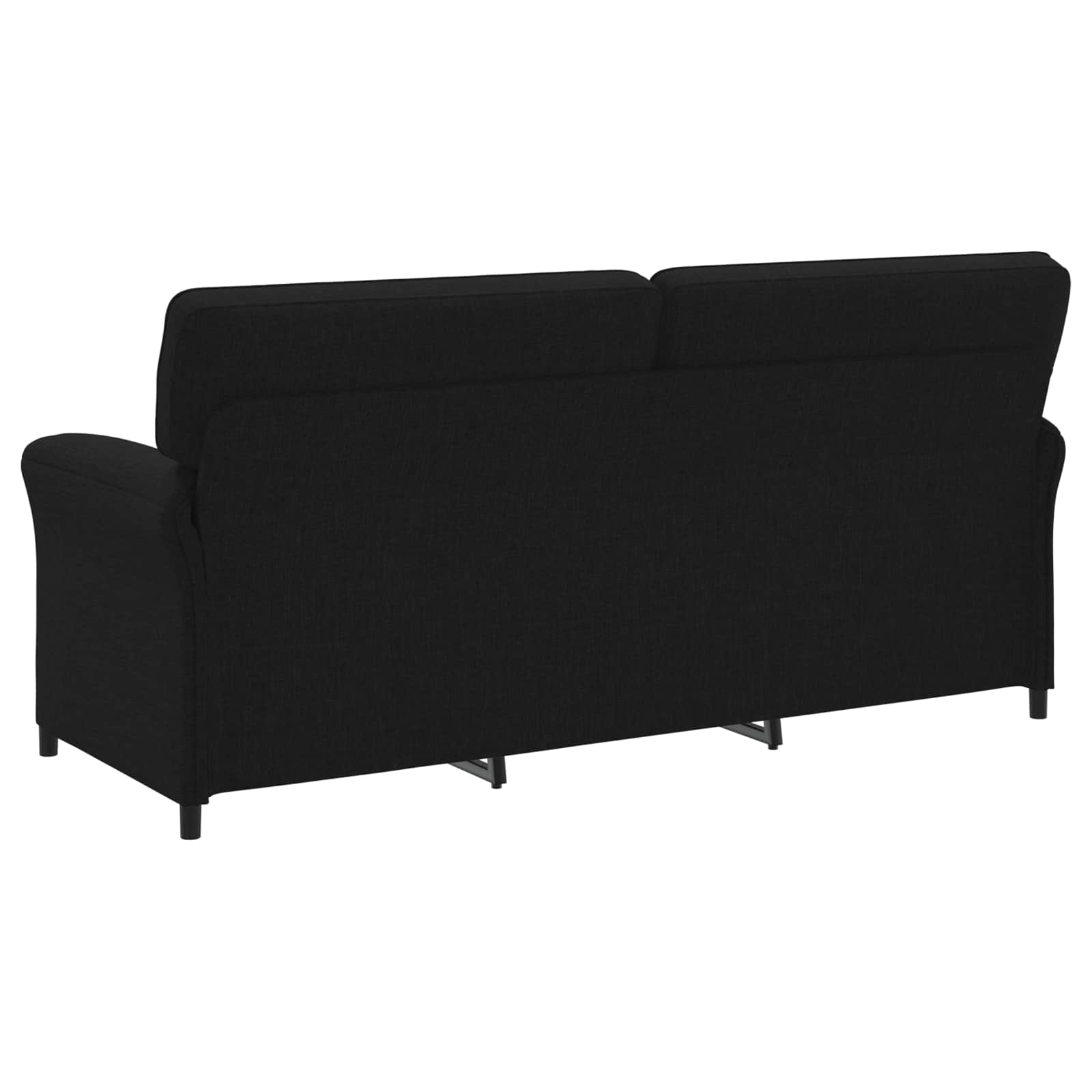 Sofa za 3 osobe Crna 198 x 83 x 95 cm Tkanina