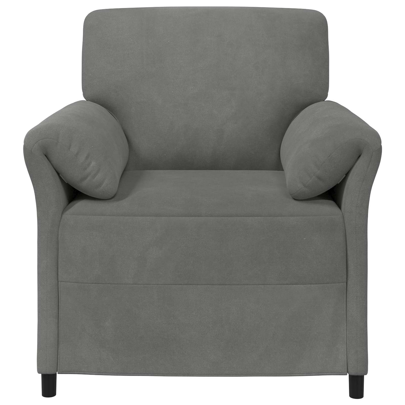 Jednosed Tamnosiva 88 x 83 x 95 cm Baršun