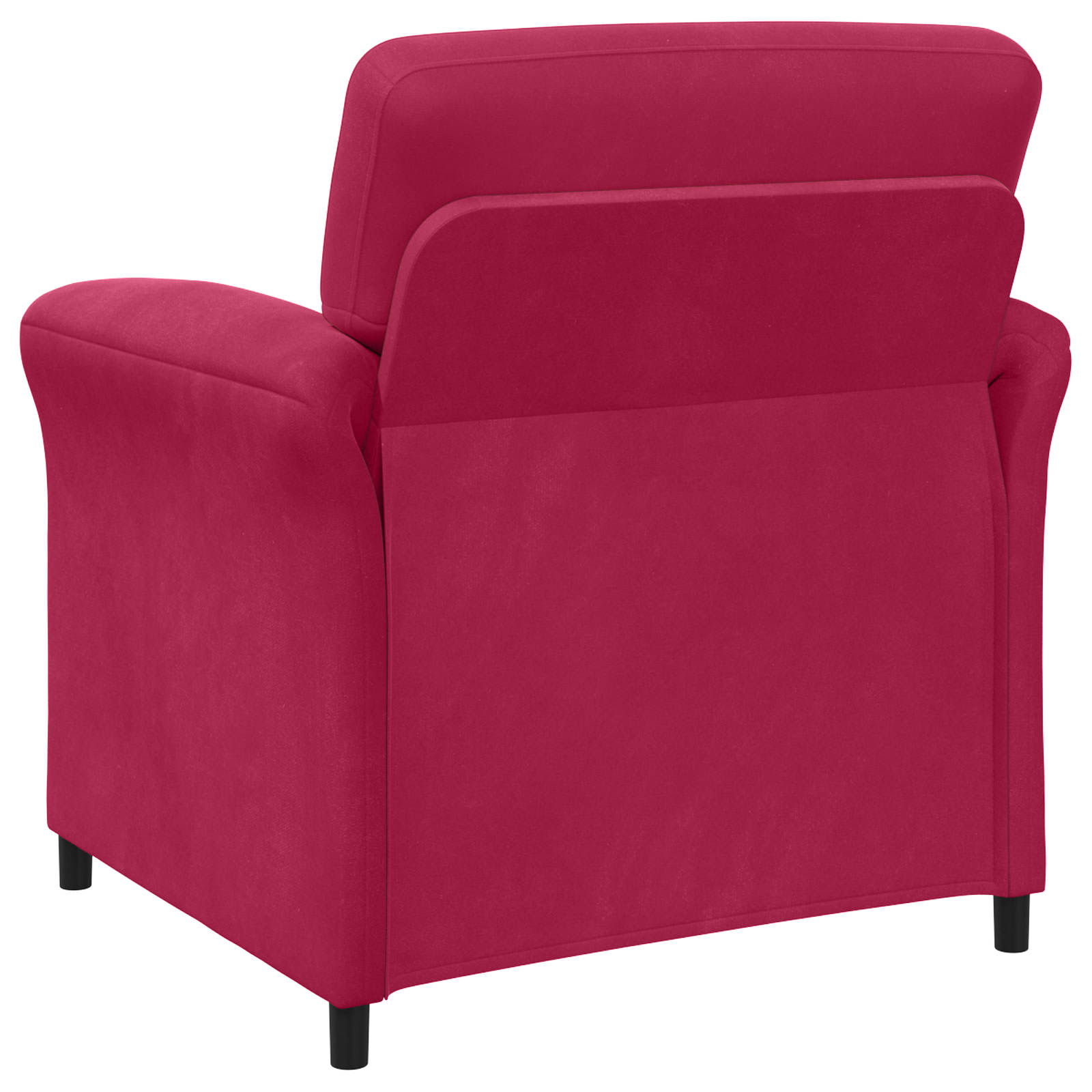 Jednosed Vinska crvena 88 x 83 x 95 cm Baršun
