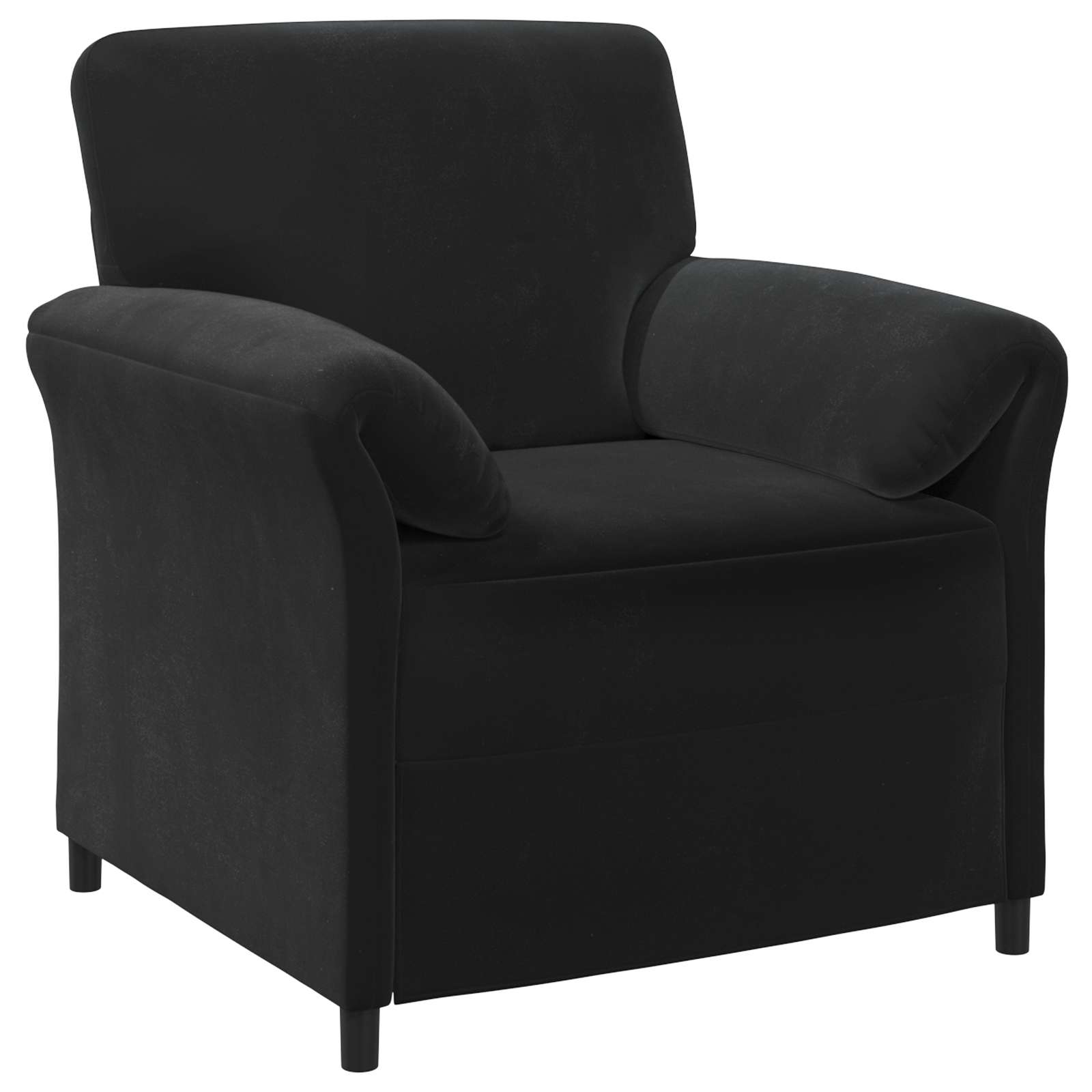 Jednosed Crna 88 x 83 x 95 cm Baršun