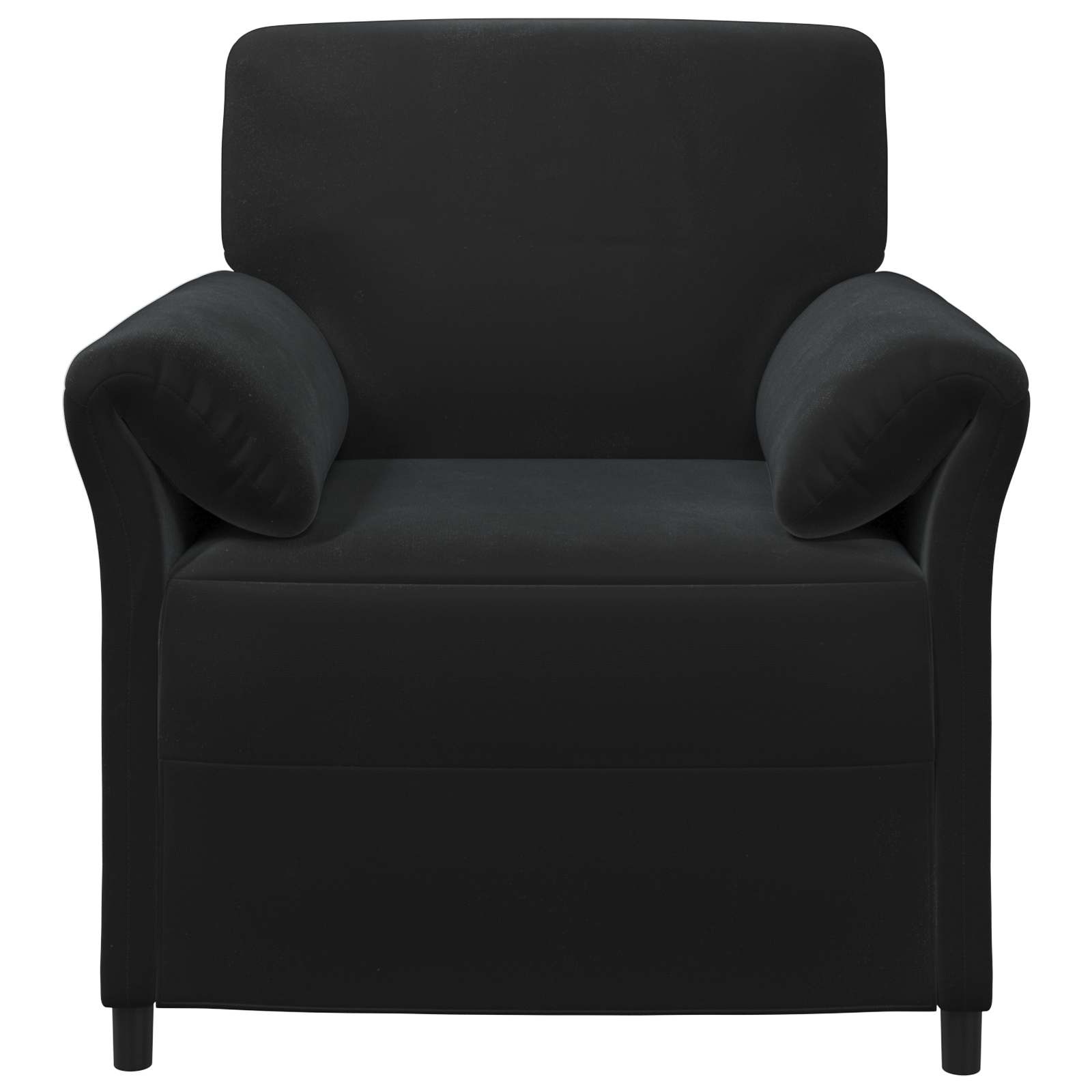 Jednosed Crna 88 x 83 x 95 cm Baršun