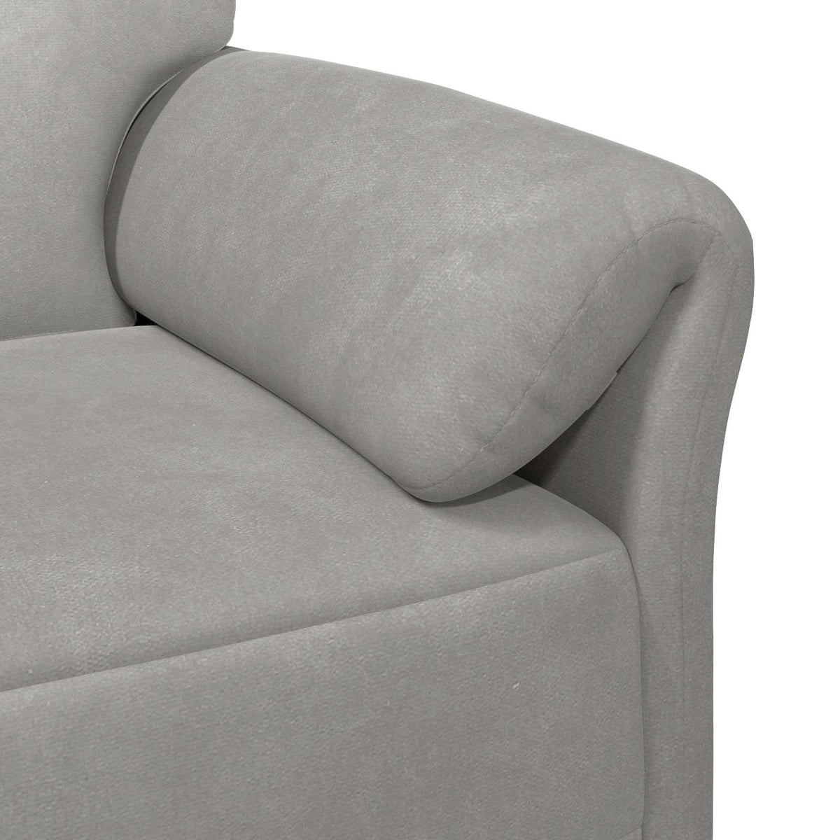 Sofa za dvije osobe Svjetlosiva 138 x 83 x 95 cm Baršun