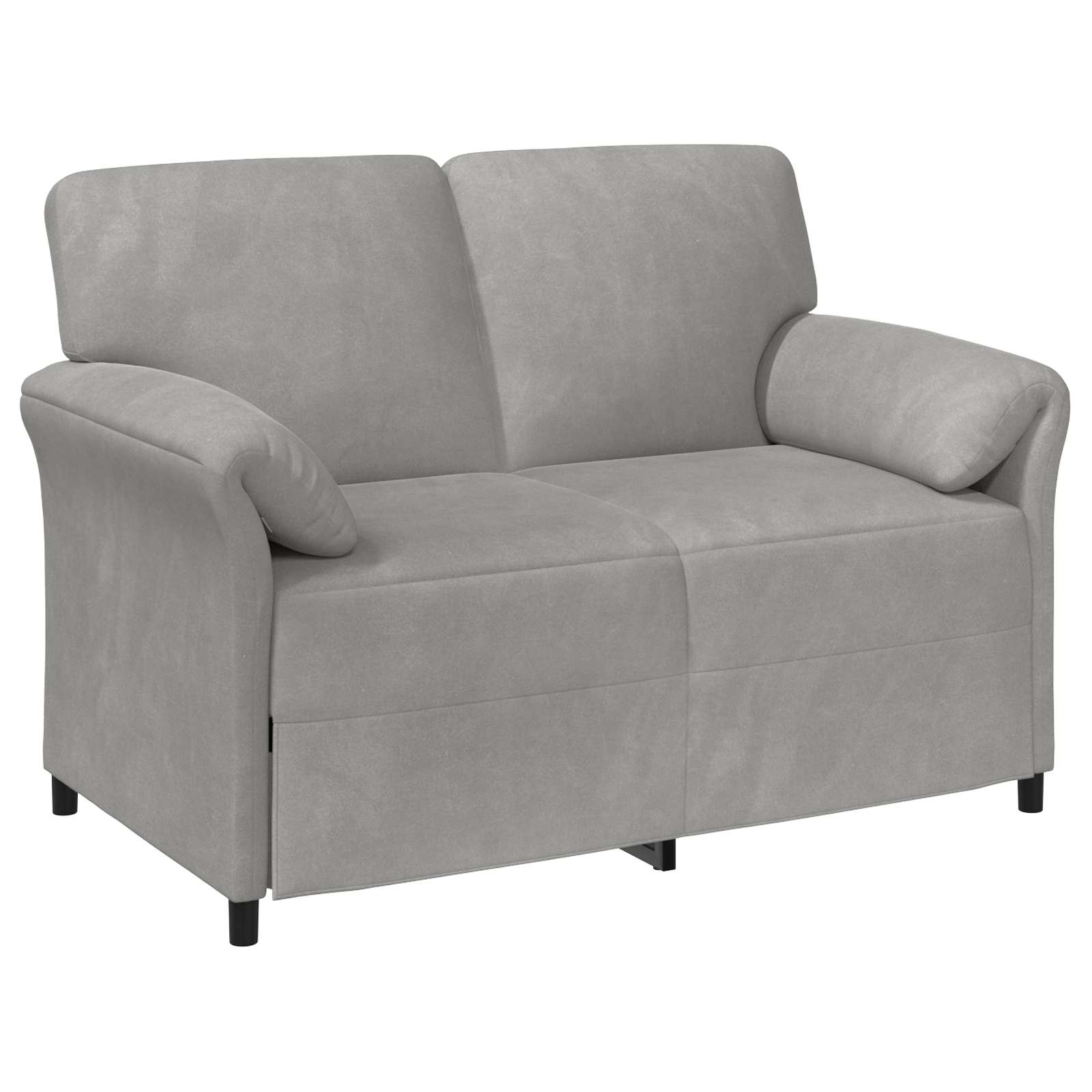 Sofa za dvije osobe Svjetlosiva 138 x 83 x 95 cm Baršun