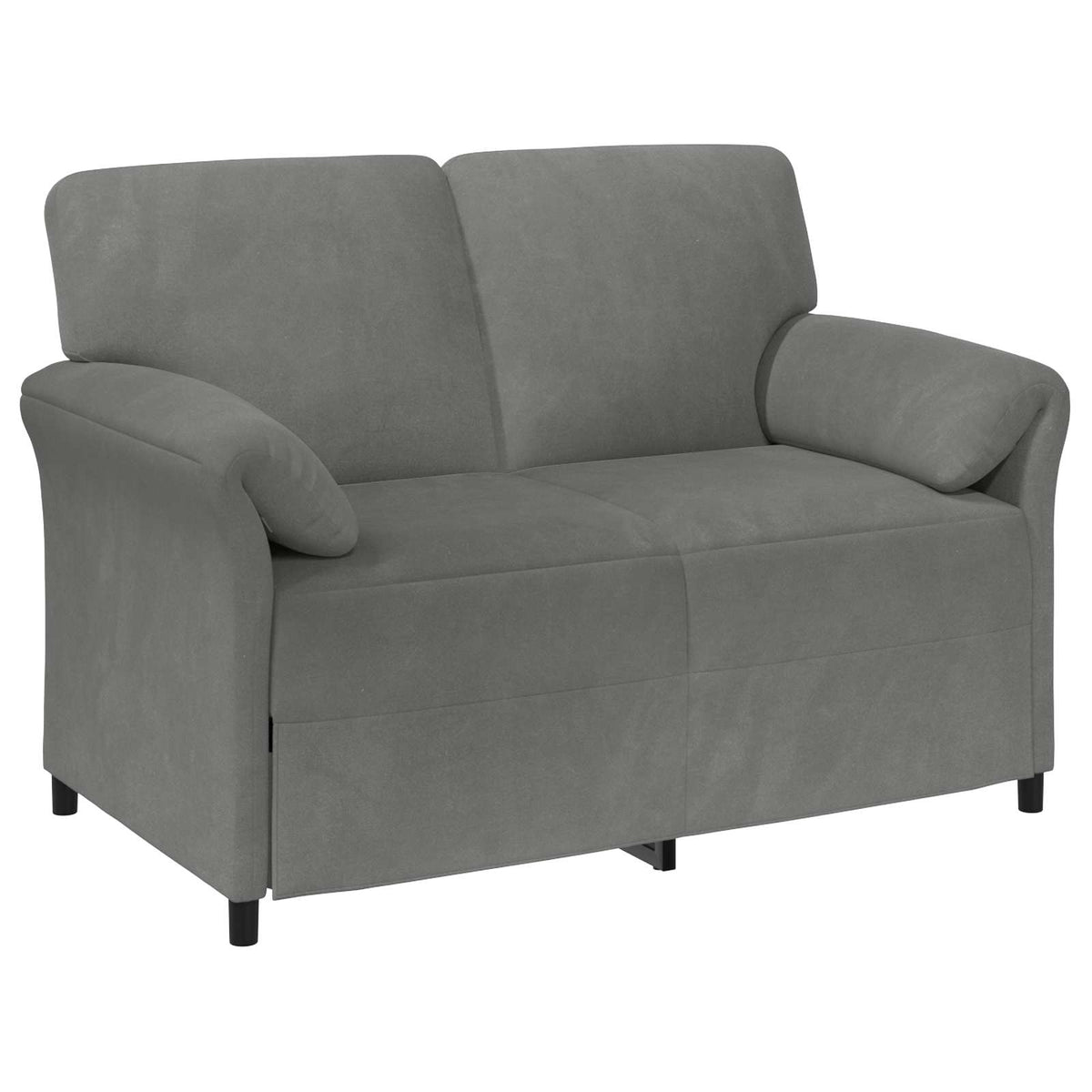 Sofa za dvije osobe Tamnosiva 138 x 83 x 95 cm Baršun