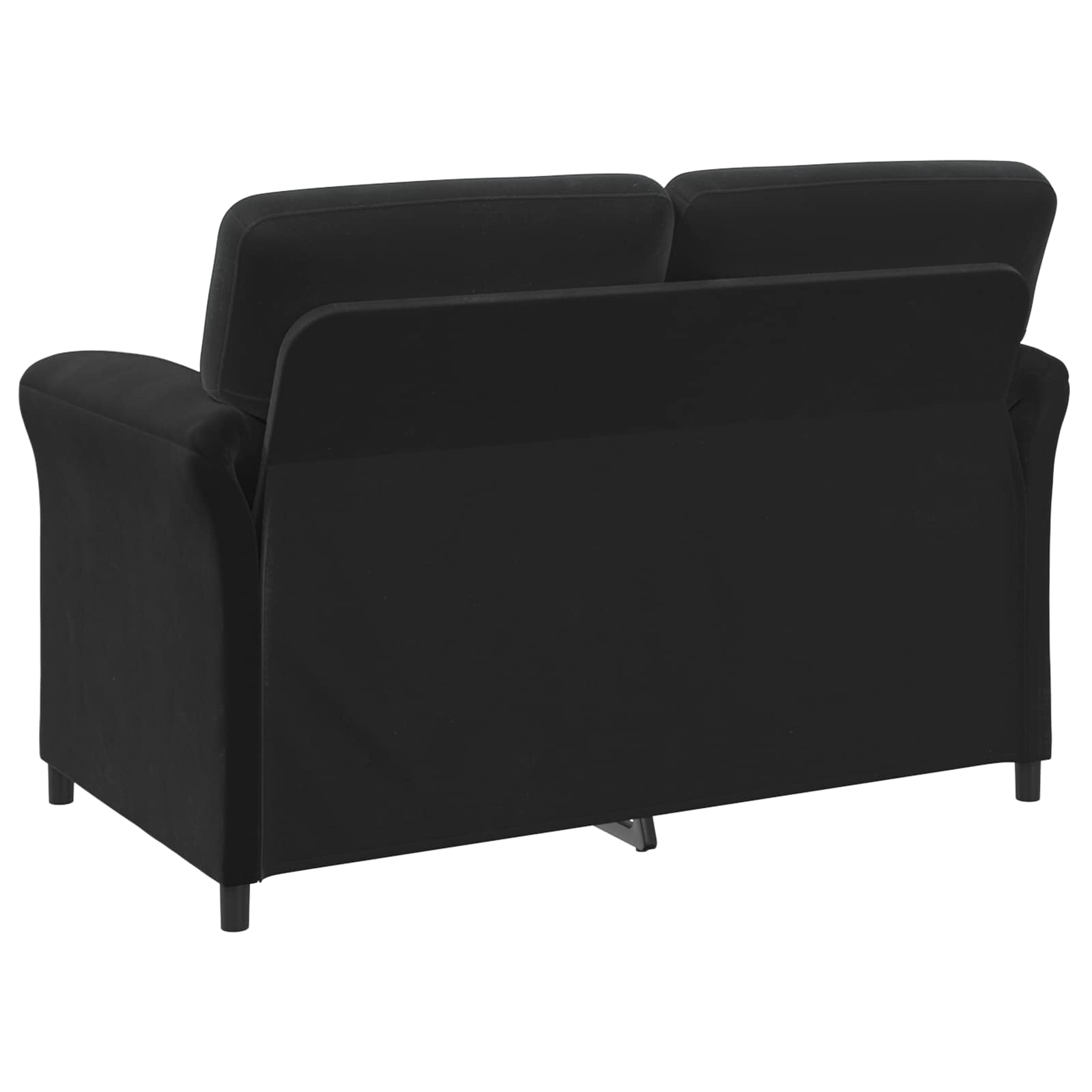 Sofa za dvije osobe Crna 138 x 83 x 95 cm Baršun