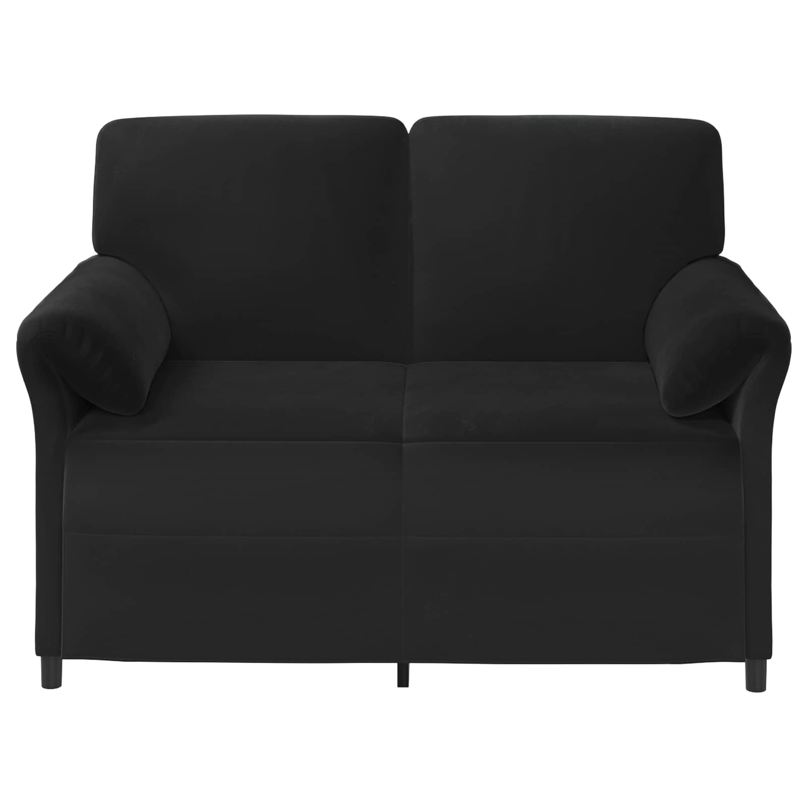Sofa za dvije osobe Crna 138 x 83 x 95 cm Baršun