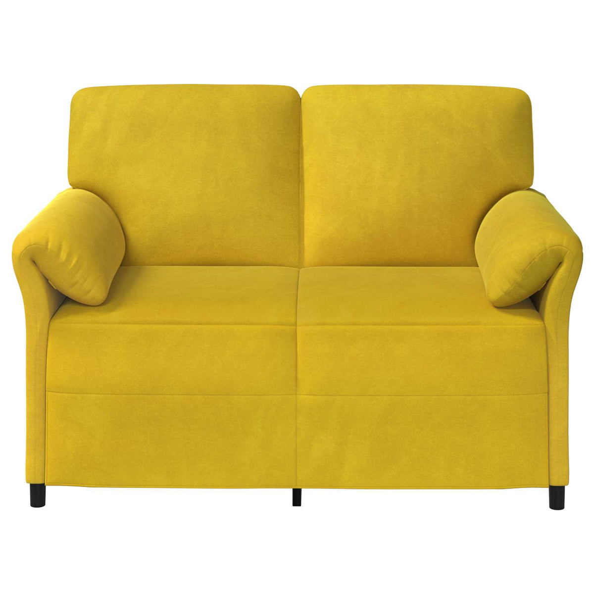 Sofa za dvije osobe Žuta 138 x 83 x 95 cm Baršun