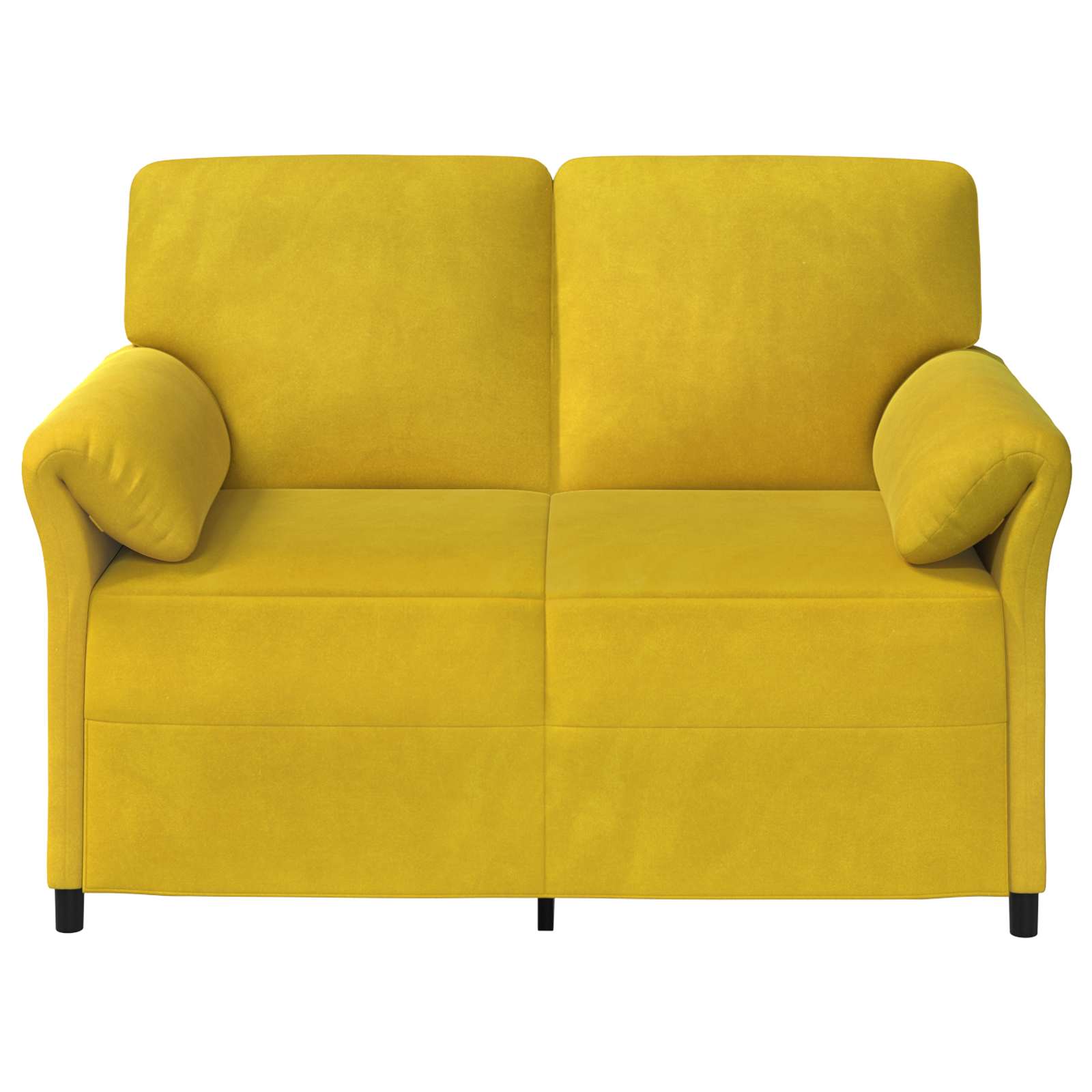 Sofa za dvije osobe Žuta 138 x 83 x 95 cm Baršun