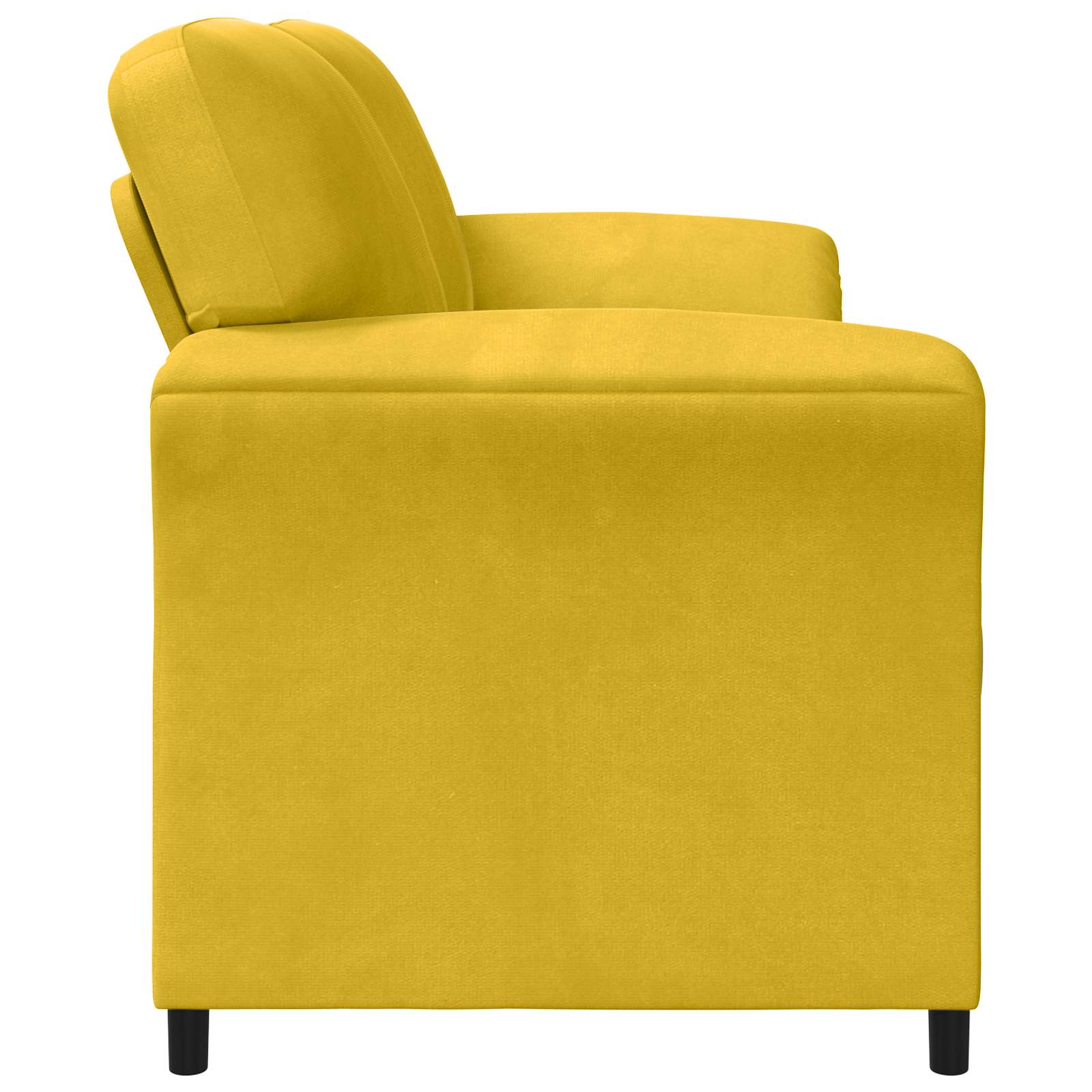 Sofa za dvije osobe Žuta 138 x 83 x 95 cm Baršun