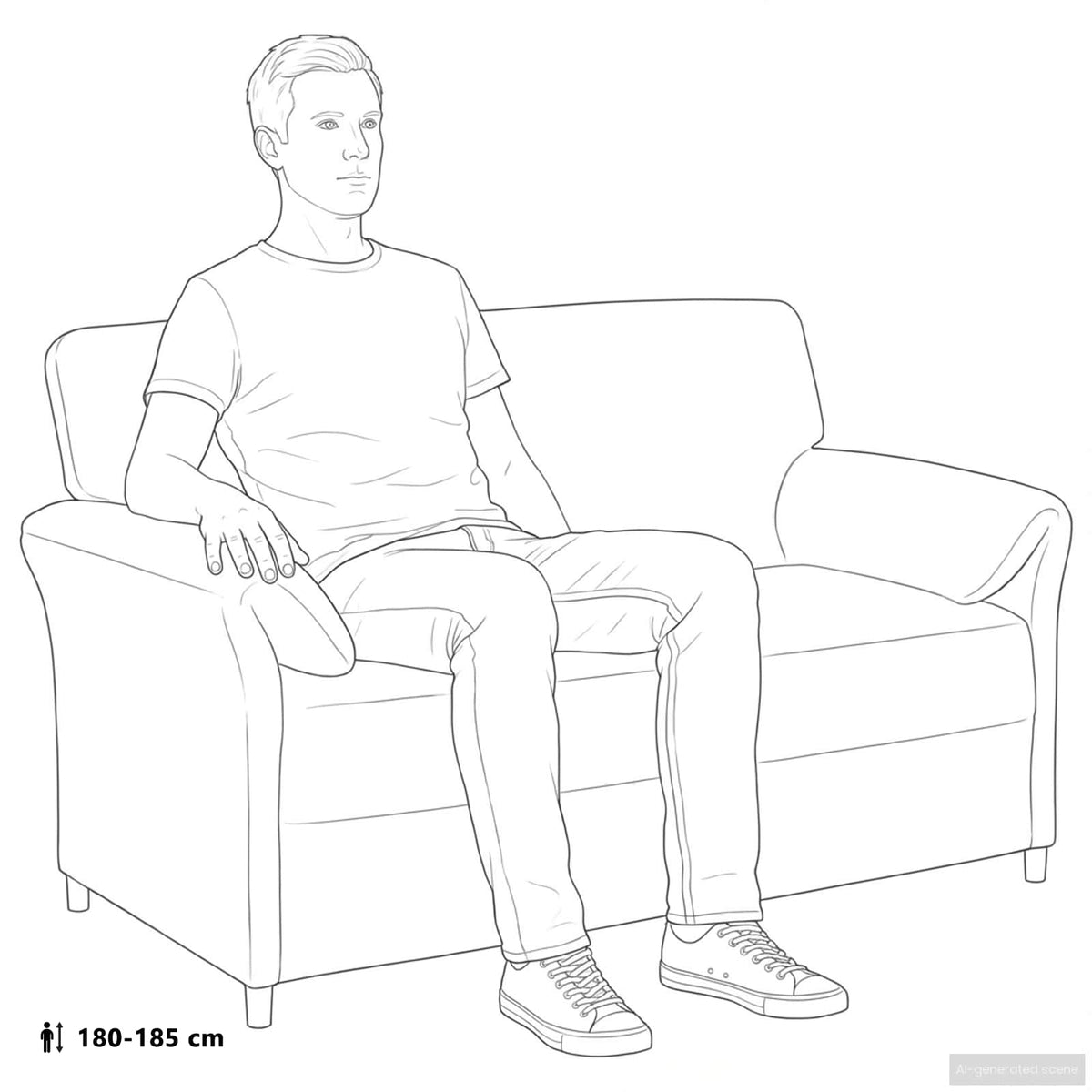 Sofa za dvije osobe Žuta 138 x 83 x 95 cm Baršun