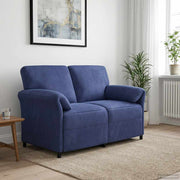 Sofa za dvije osobe Policijska plava 138 x 83 x 95 cm Baršun