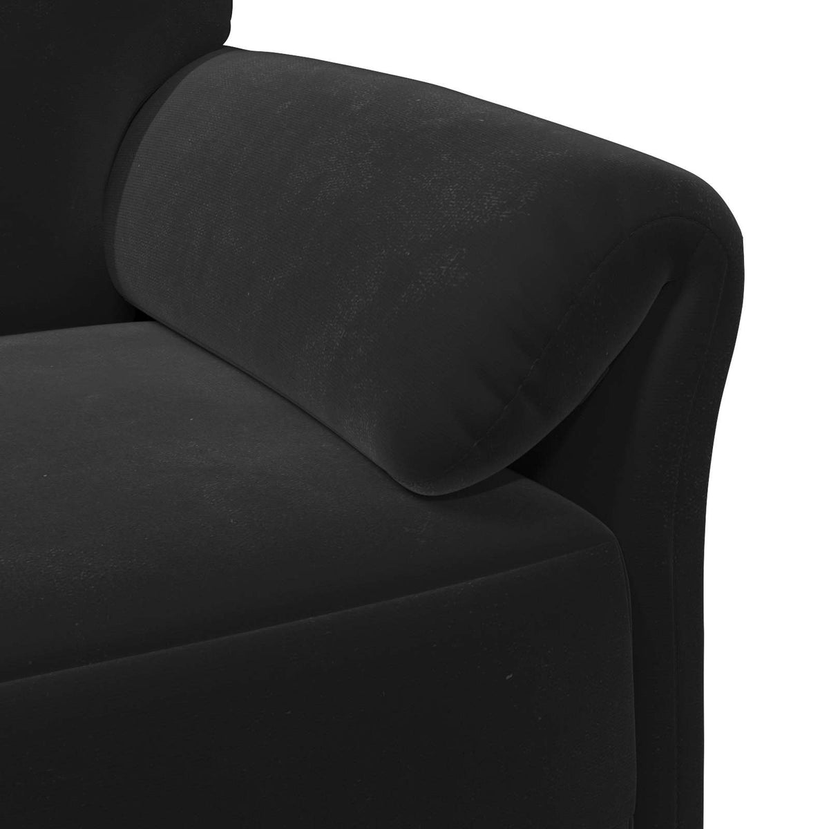 Sofa za dvije osobe Crna 158 x 83 x 95 cm Baršun