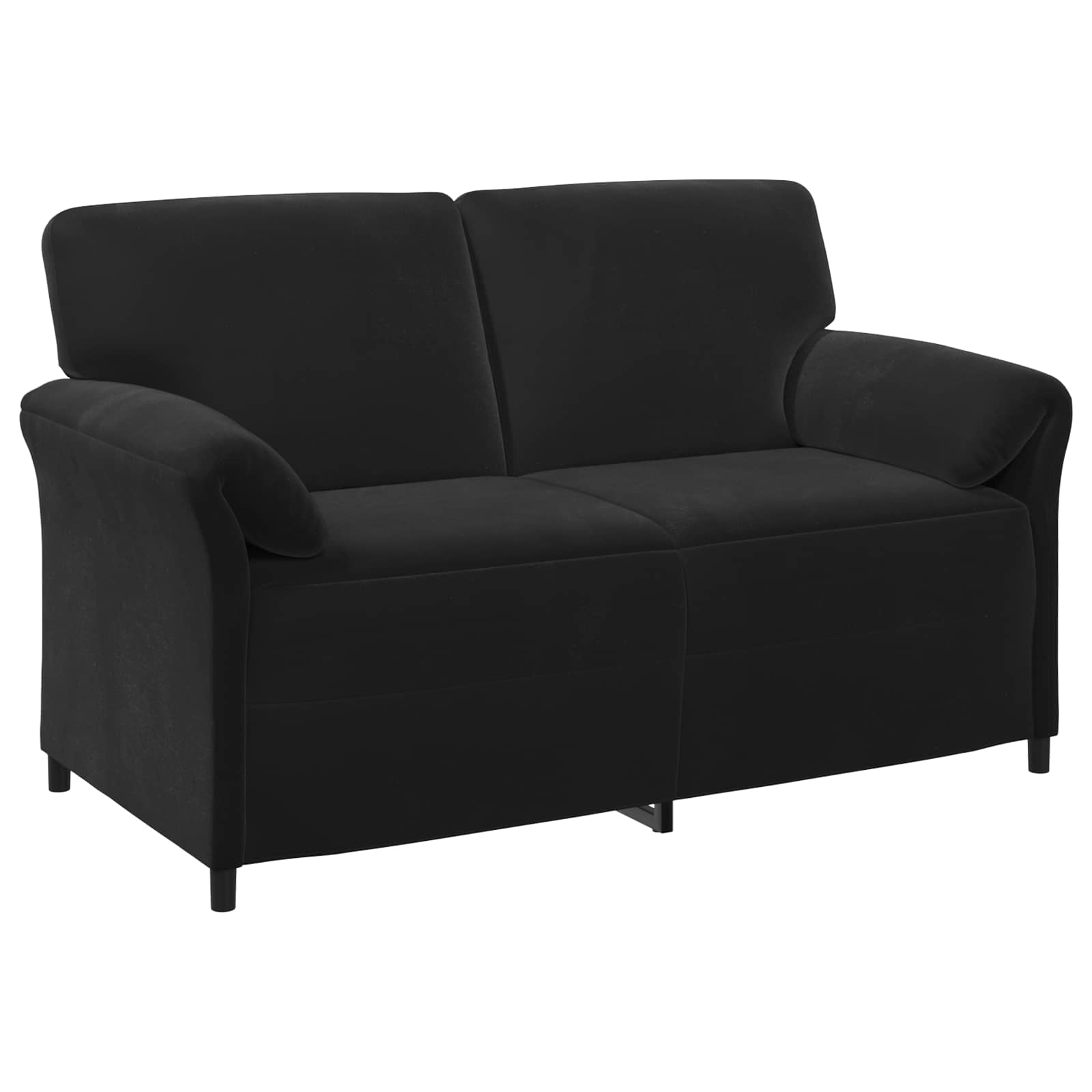 Sofa za dvije osobe Crna 158 x 83 x 95 cm Baršun