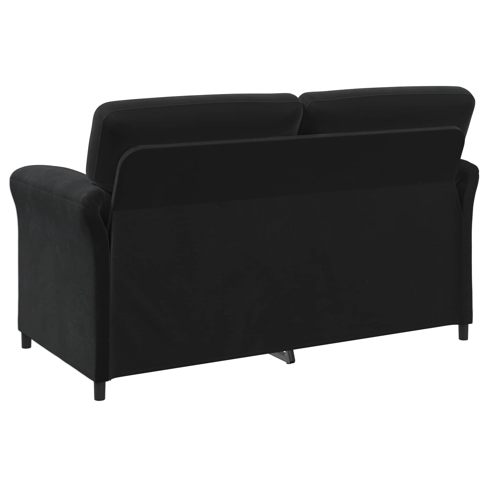 Sofa za dvije osobe Crna 158 x 83 x 95 cm Baršun