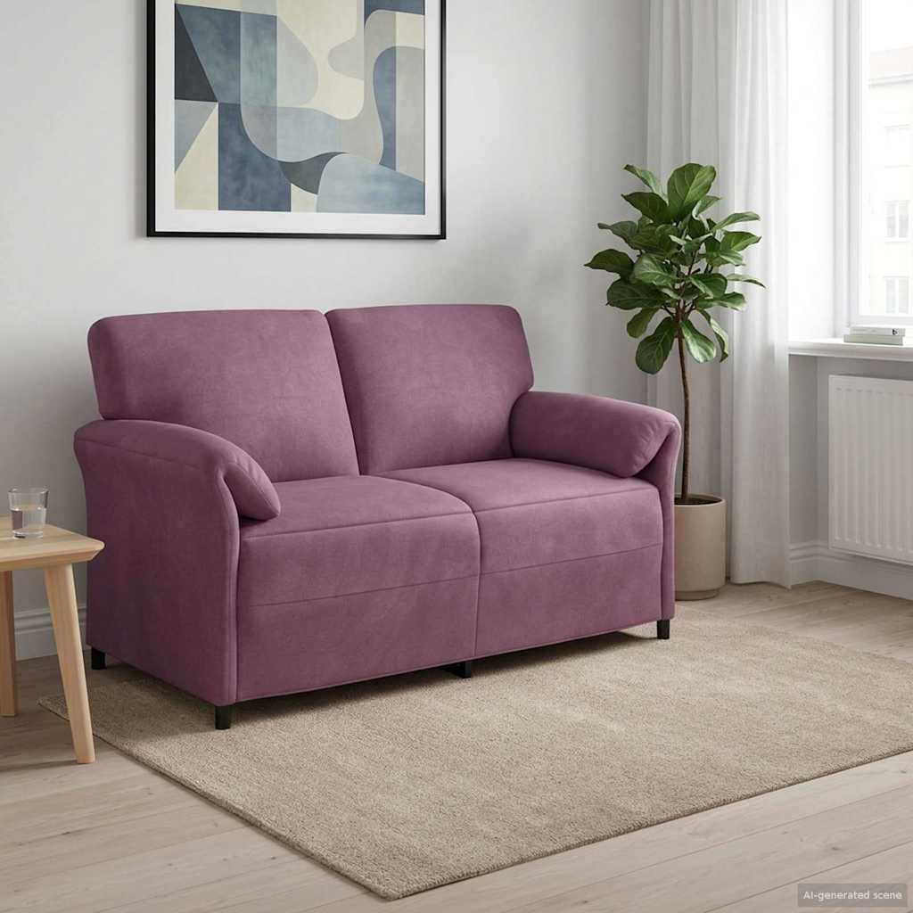 Sofa za dvije osobe Ljubičasta 158 x 83 x 95 cm Baršun