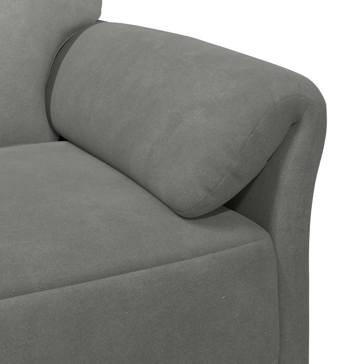 Sofa za 3 osobe Tamnosiva 198 x 83 x 95 cm Baršun