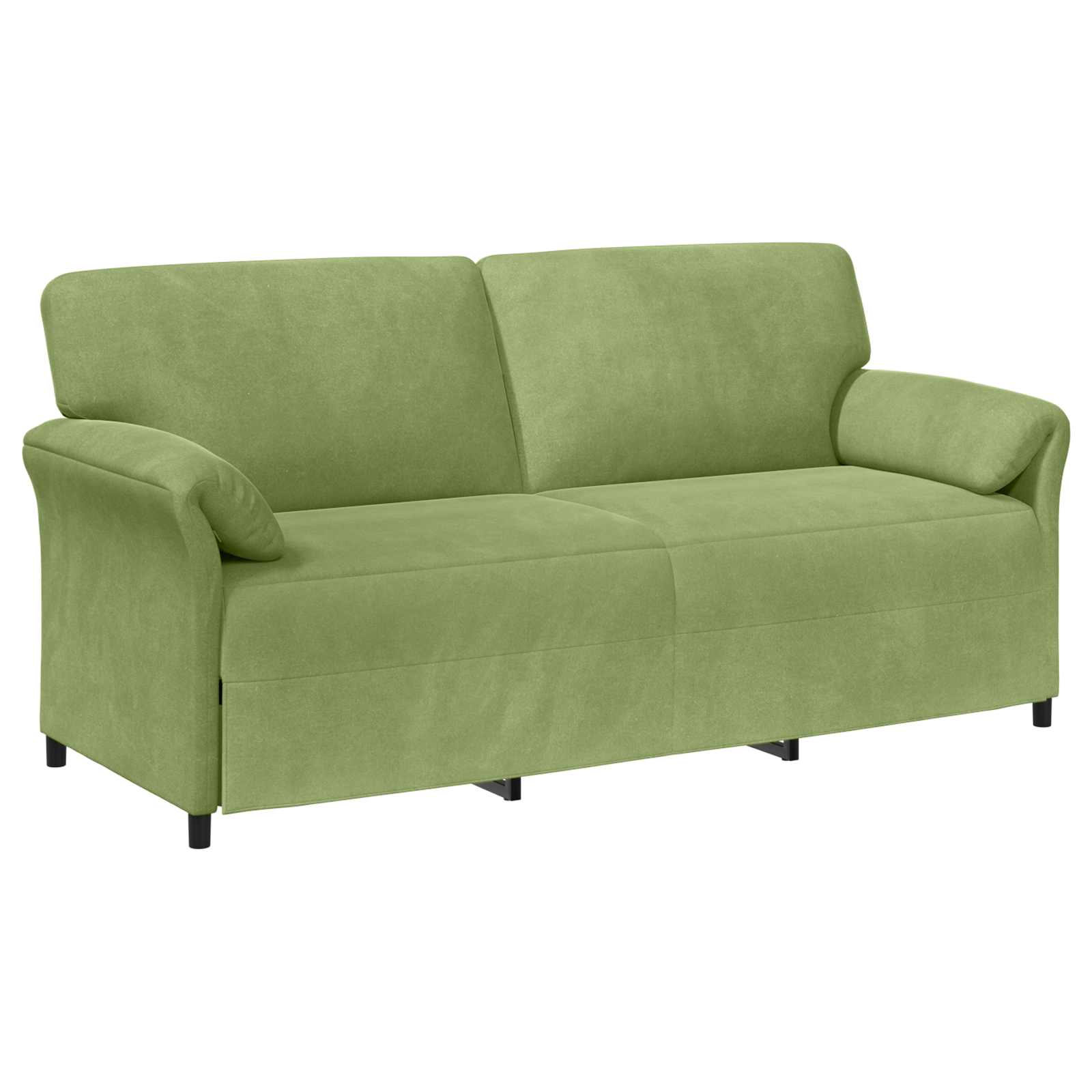 Sofa za 3 osobe Svijetlo zelena 198 x 83 x 95 cm Baršun