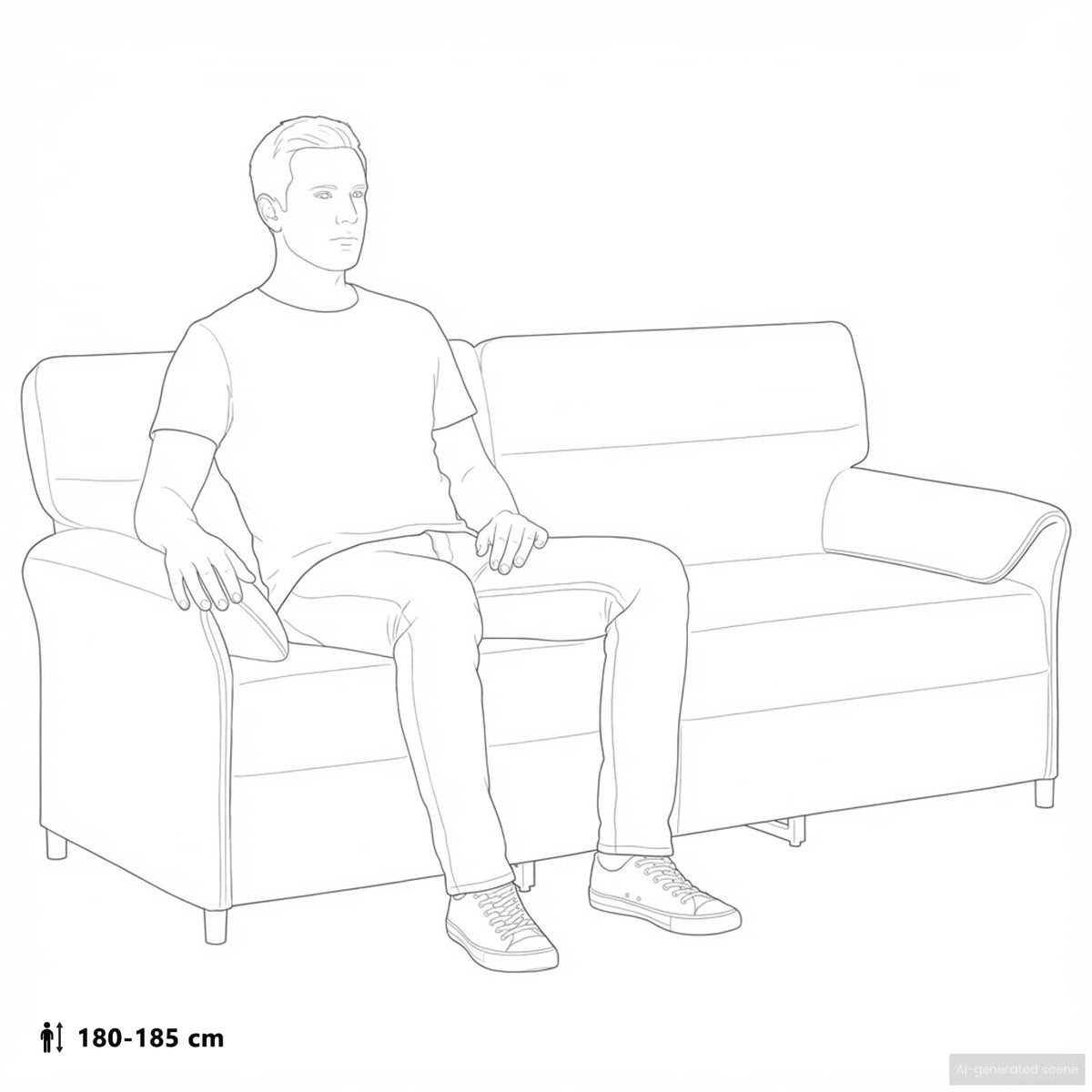Sofa za 3 osobe Svijetlo zelena 198 x 83 x 95 cm Baršun