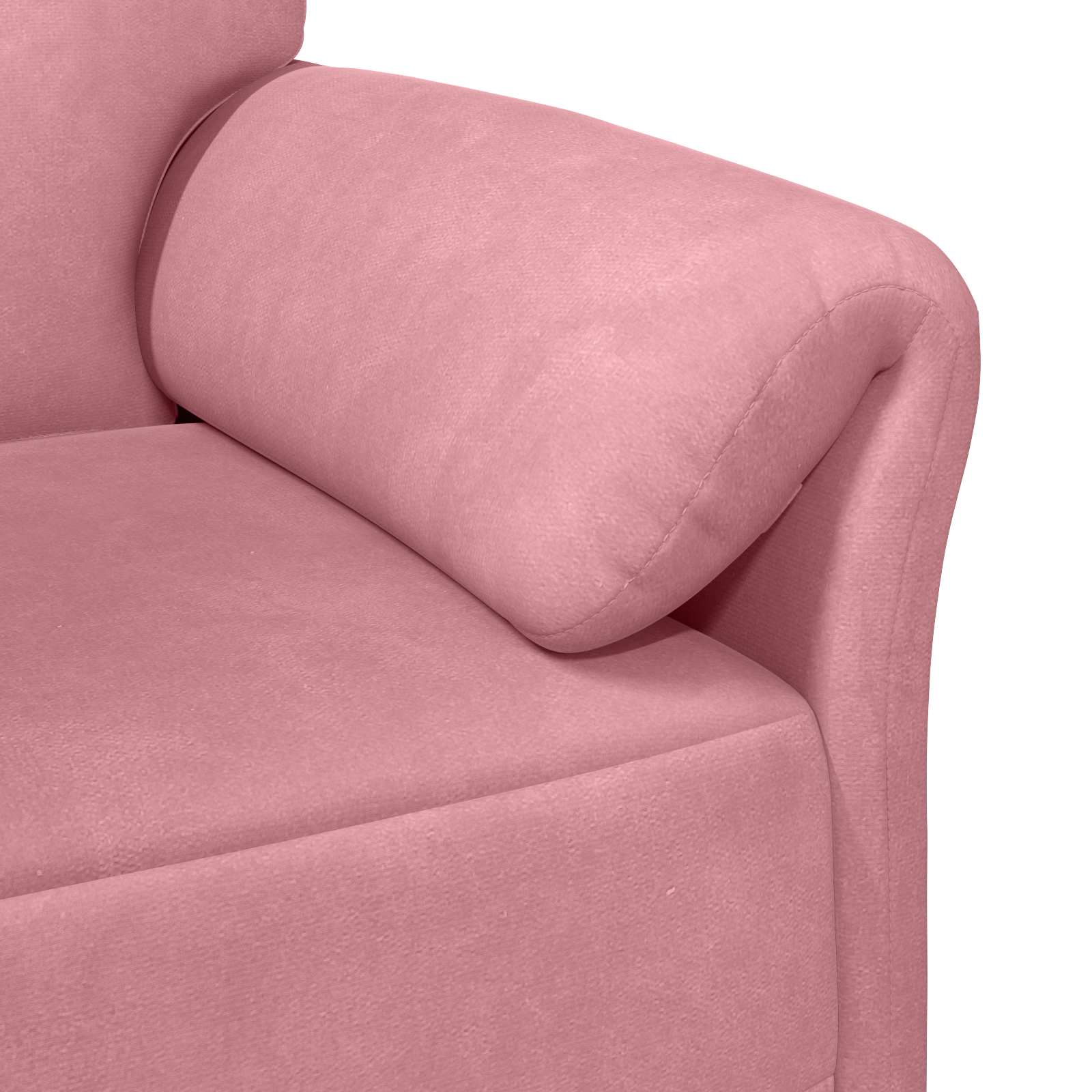 Sofa za 3 osobe Ružičasta 198 x 83 x 95 cm Baršun