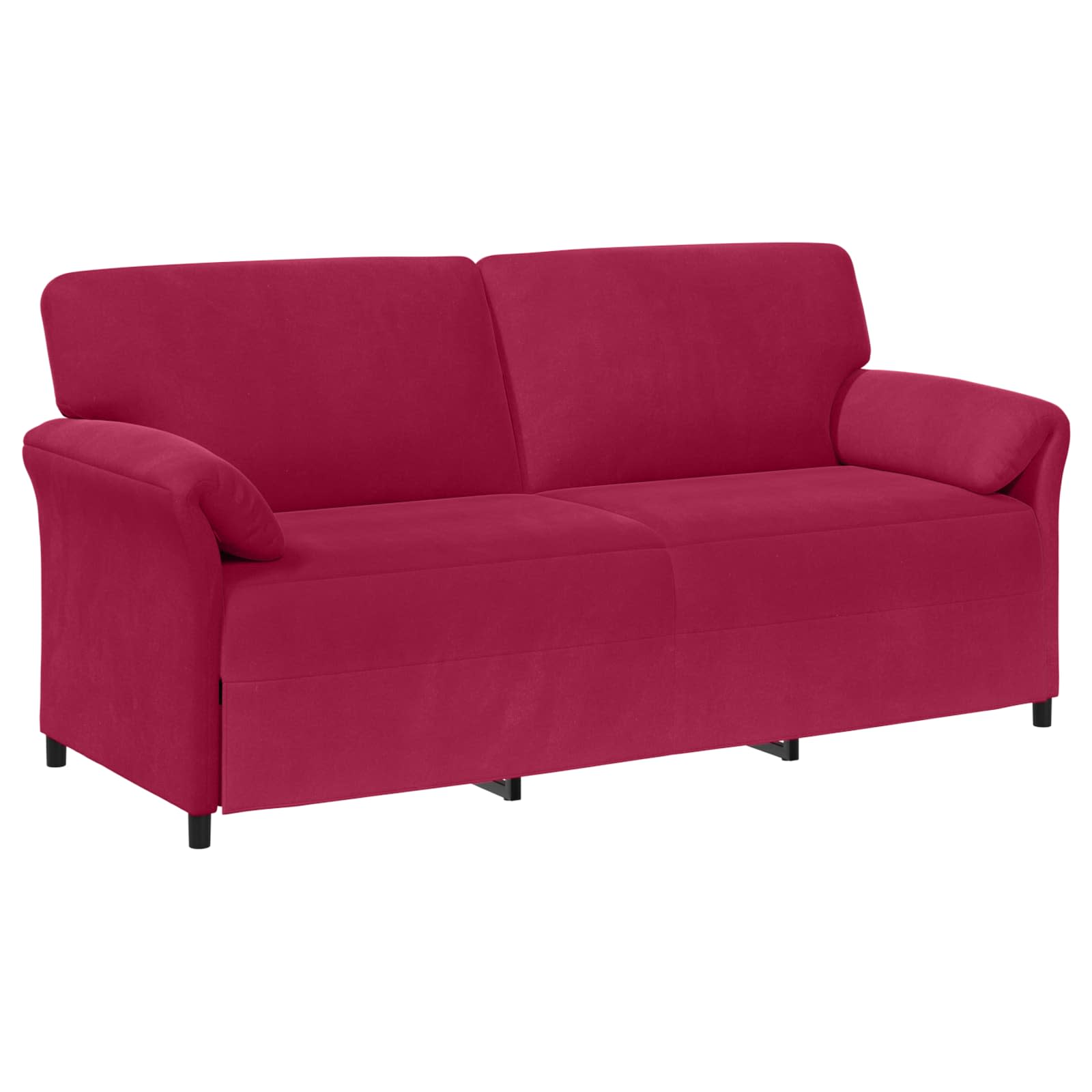 Sofa za 3 osobe Vinska crvena 198 x 83 x 95 cm Baršun