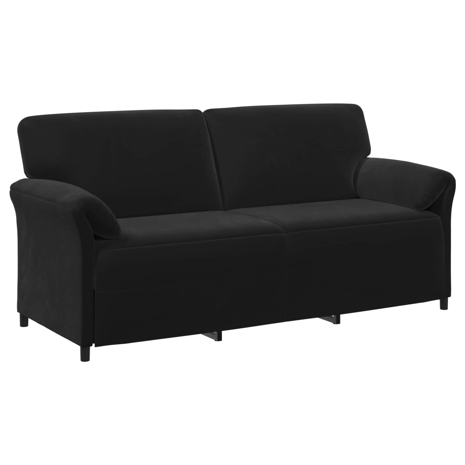 Sofa za 3 osobe Crna 198 x 83 x 95 cm Baršun