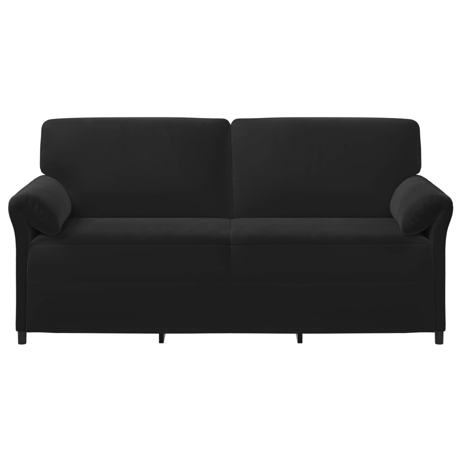 Sofa za 3 osobe Crna 198 x 83 x 95 cm Baršun