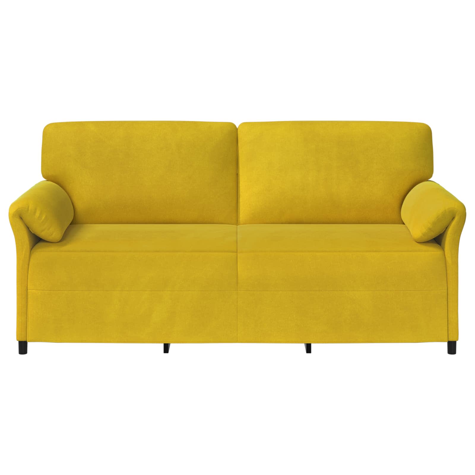 Sofa za 3 osobe Žuta 198 x 83 x 95 cm Baršun