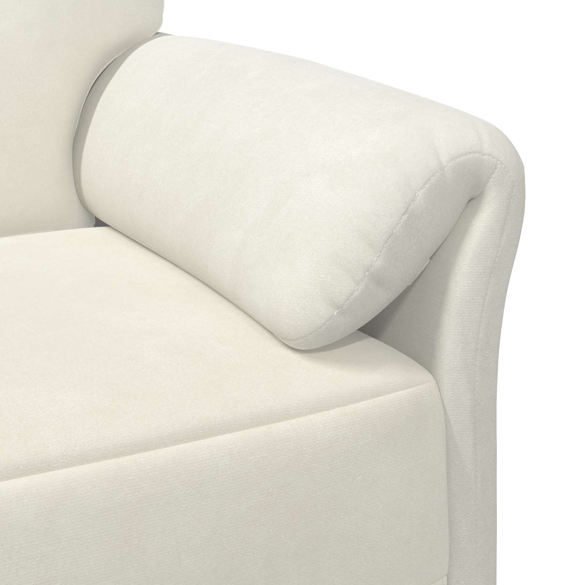 Sofa za 3 osobe Krem 198 x 83 x 95 cm Baršun