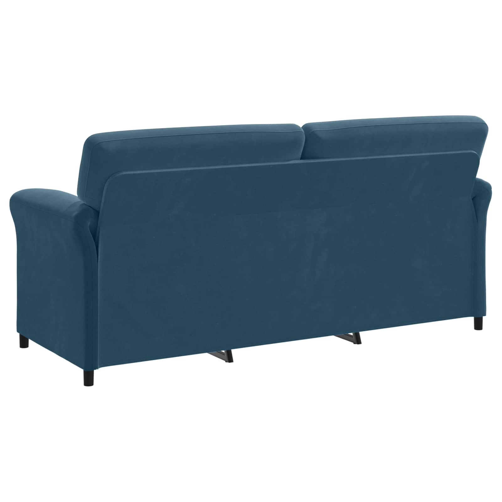 Sofa za 3 osobe Plava 198 x 83 x 95 cm Baršun