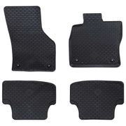 Auto tepih 4 pcs Crna odgovara za Audi A3 2012-2020 Guma