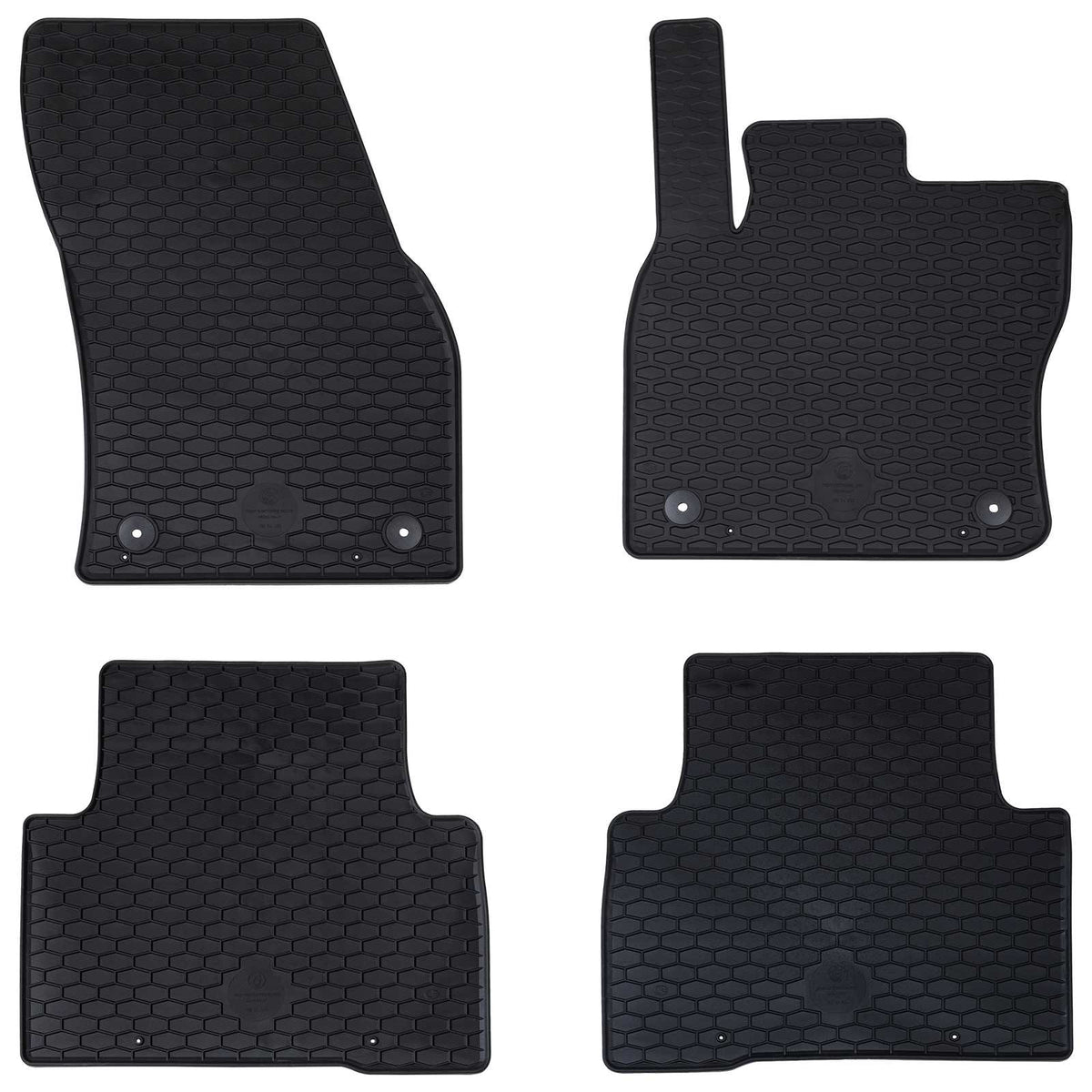 Auto tepih 4 pcs Crna prikladno za VW TIGUAN 2016-2023 Guma