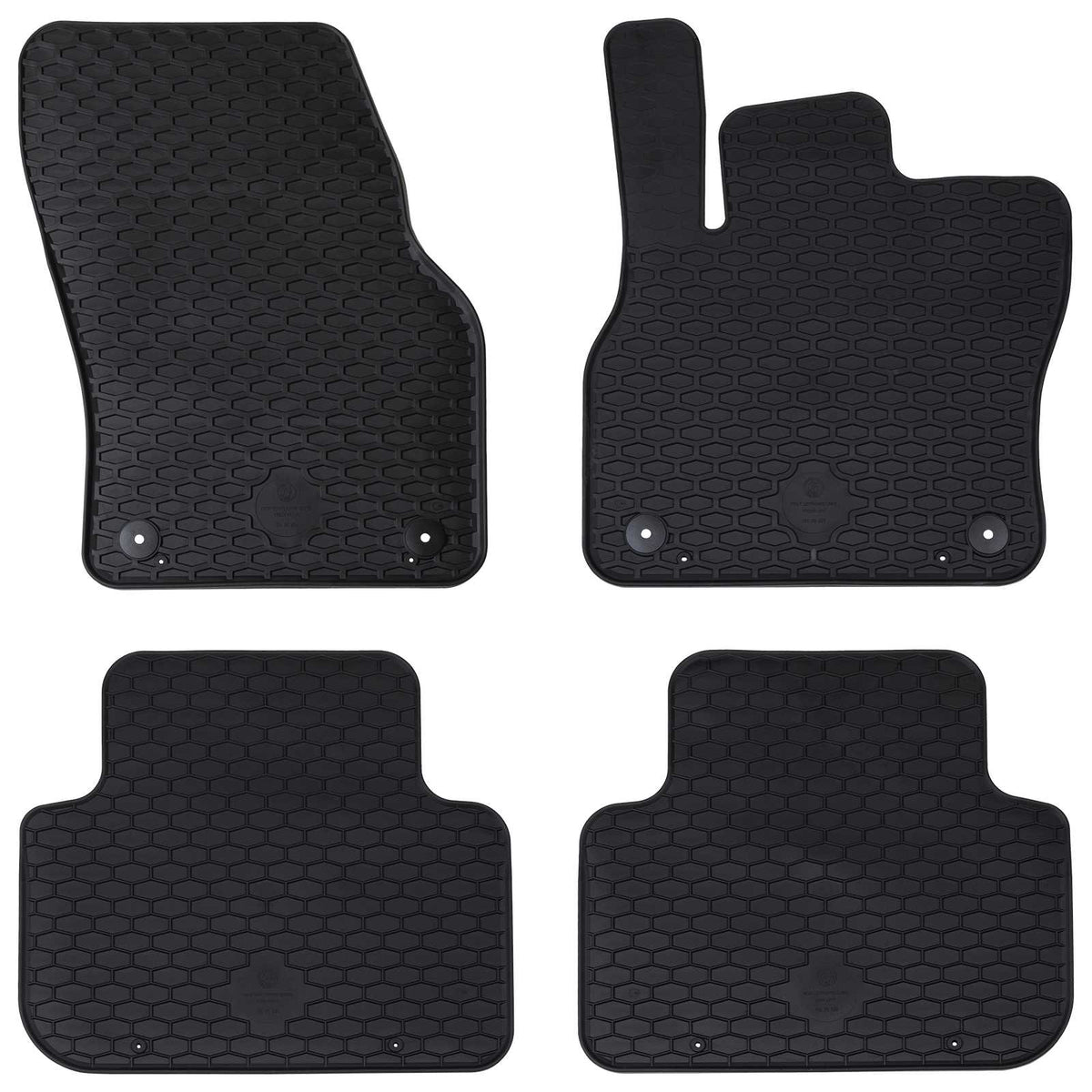 Auto tepih 4 pcs Crna prikladno za Audi Q3 2019-2025 Guma