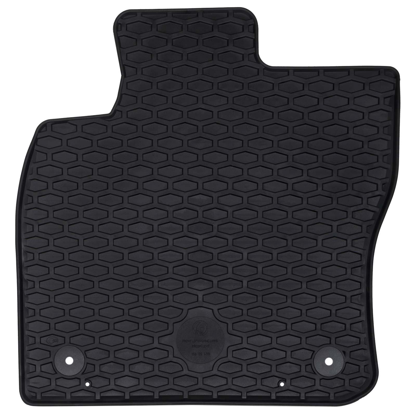 Auto tepih 2 pcs Crna prikladno za VW CADDY 2020- Guma