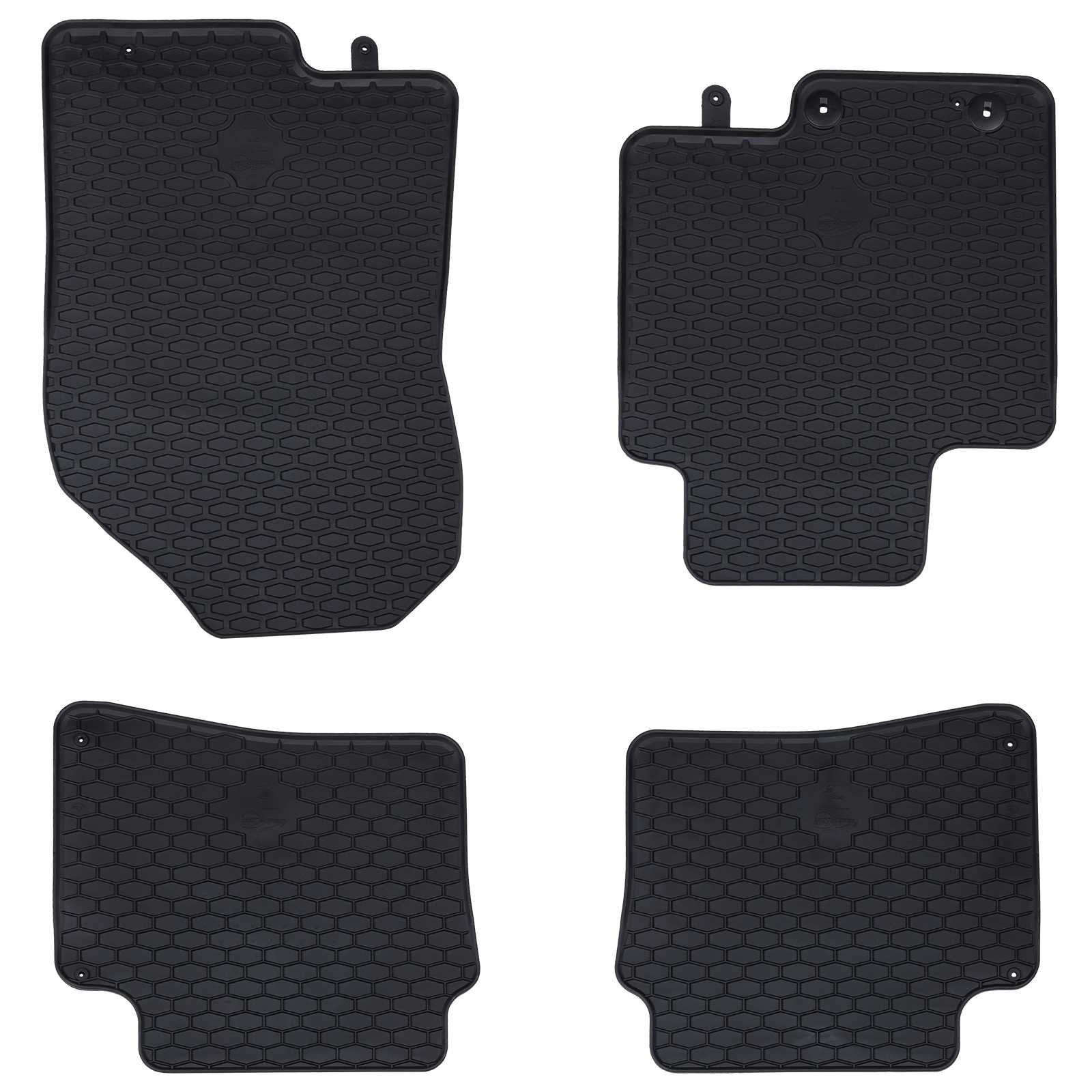 Auto tepih 4 pcs Crna prikladno za Hyundai i20 2020- Guma
