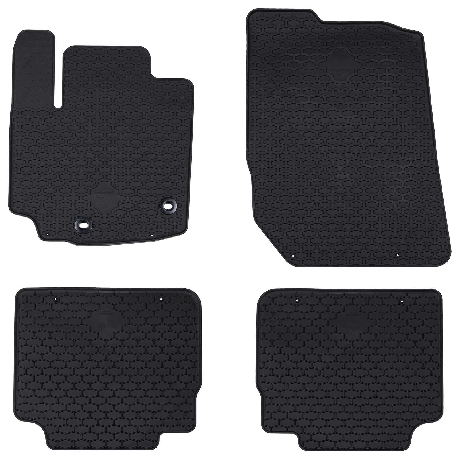 Auto tepih 4 pcs Crna prikladno za Suzuki S-CROSS 2022- Guma