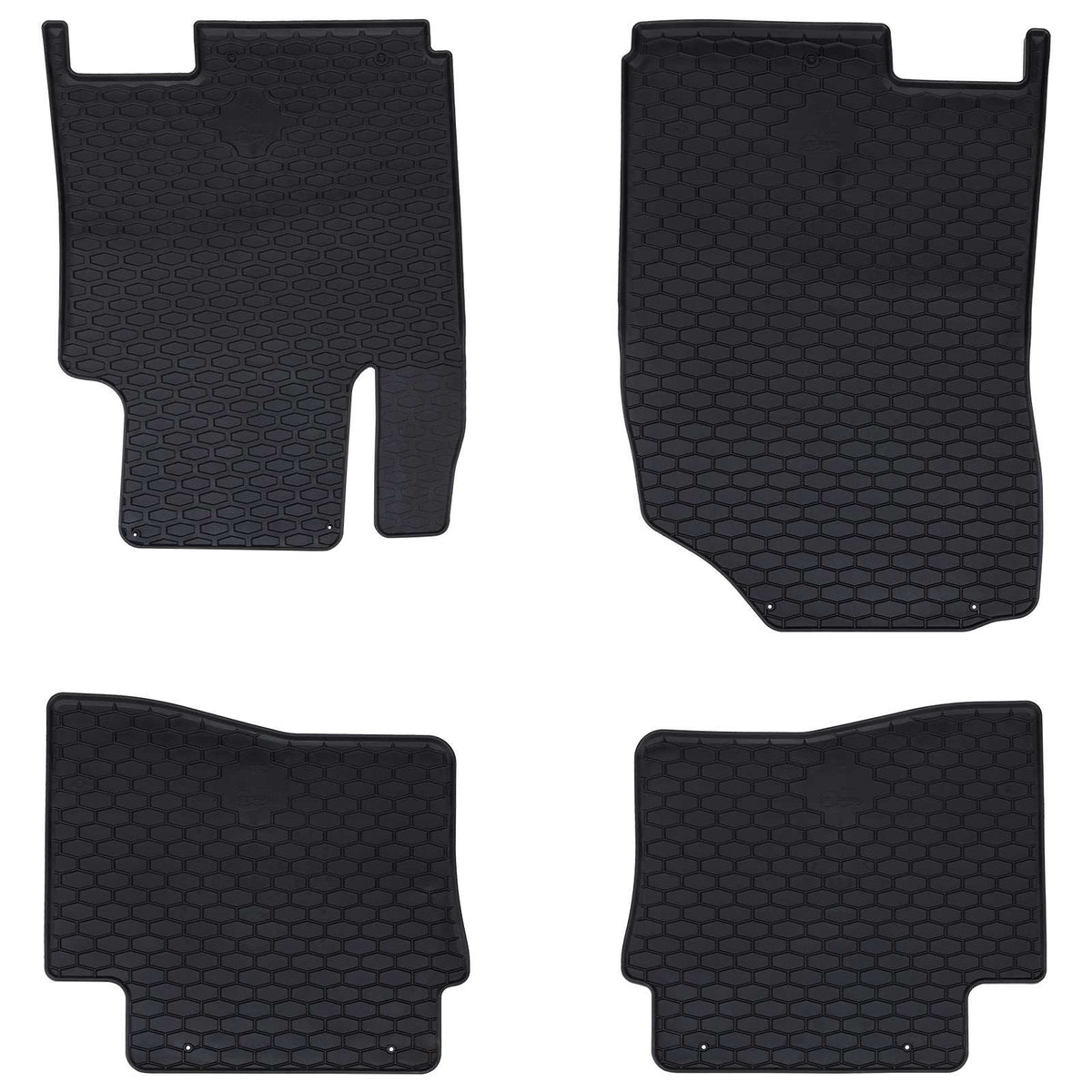 Auto tepih 4 pcs Crna prikladno za HYUNDAI i20 2014-2019 Guma